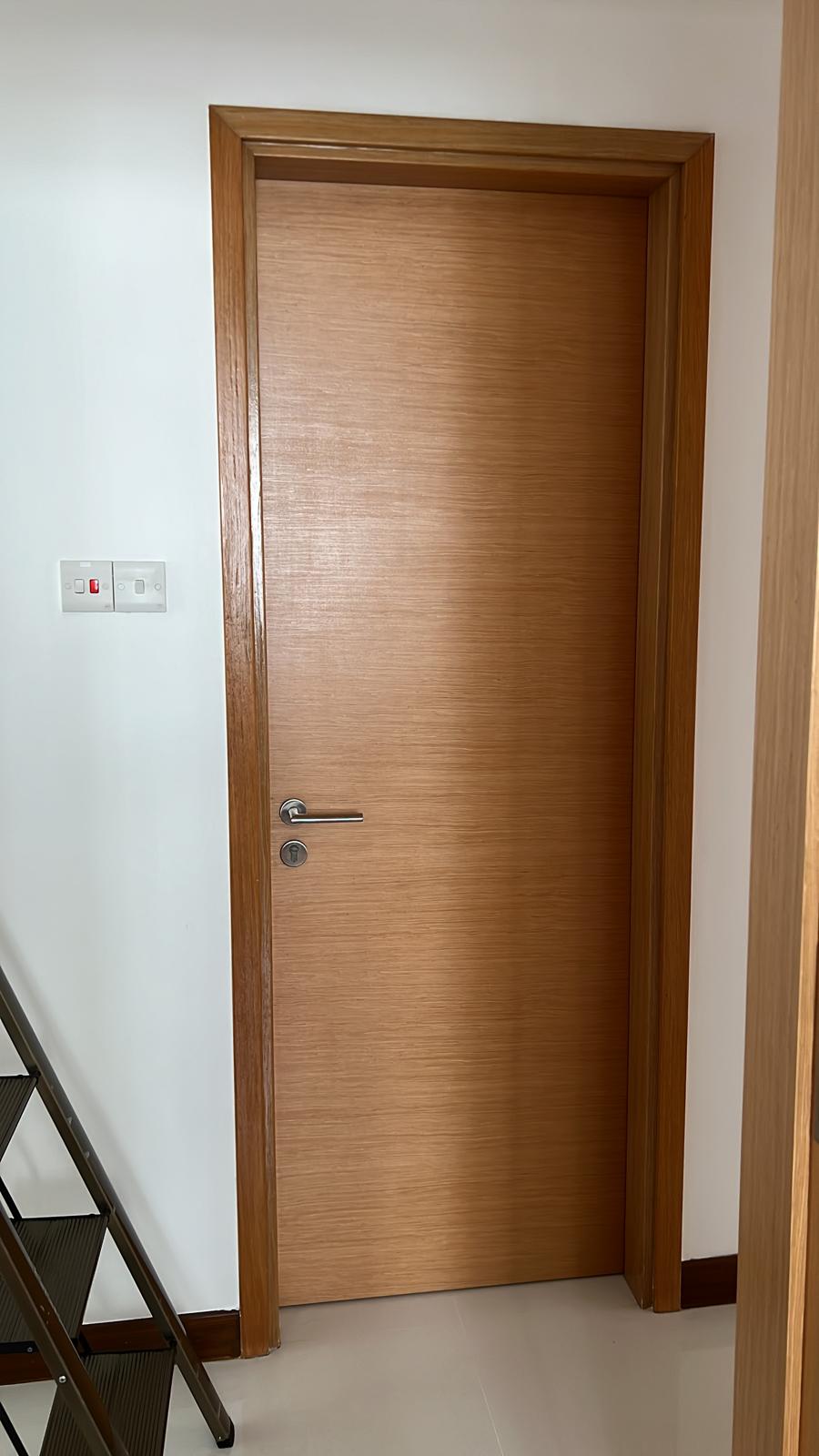 Replace new door frane