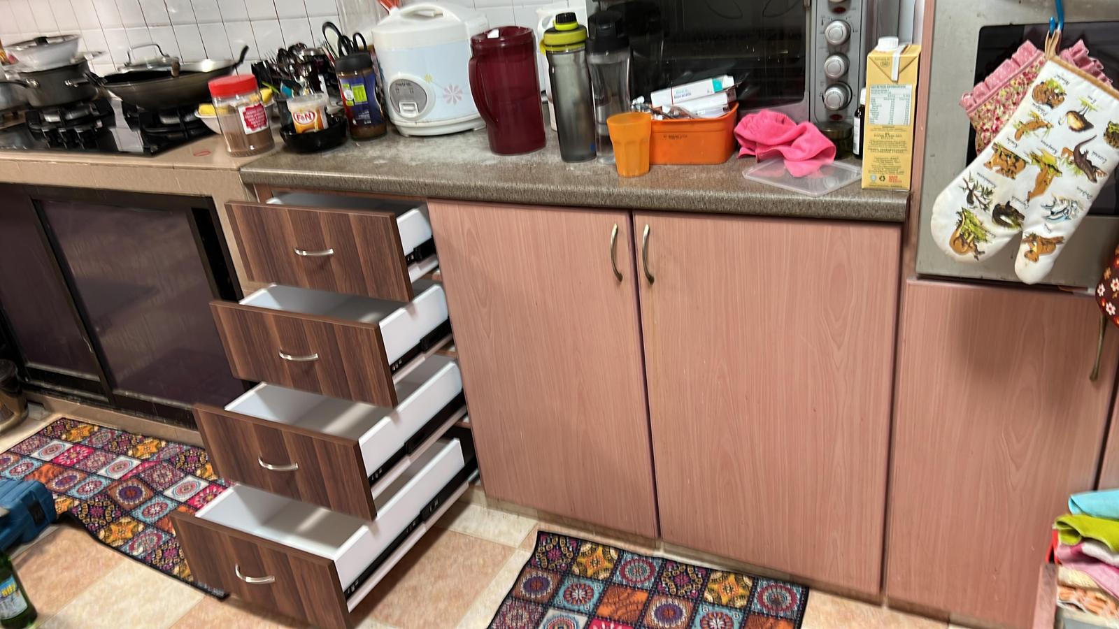 Carpentry work for new drawer