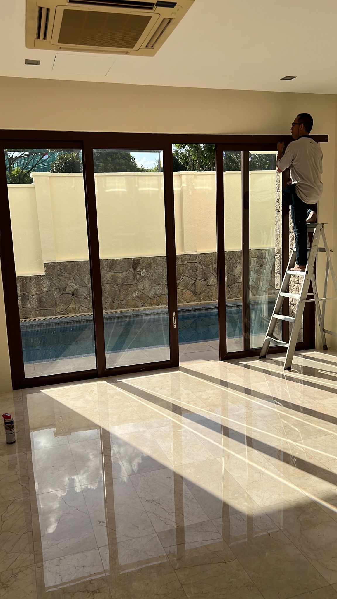 Adjustment and repair for sliding glass door