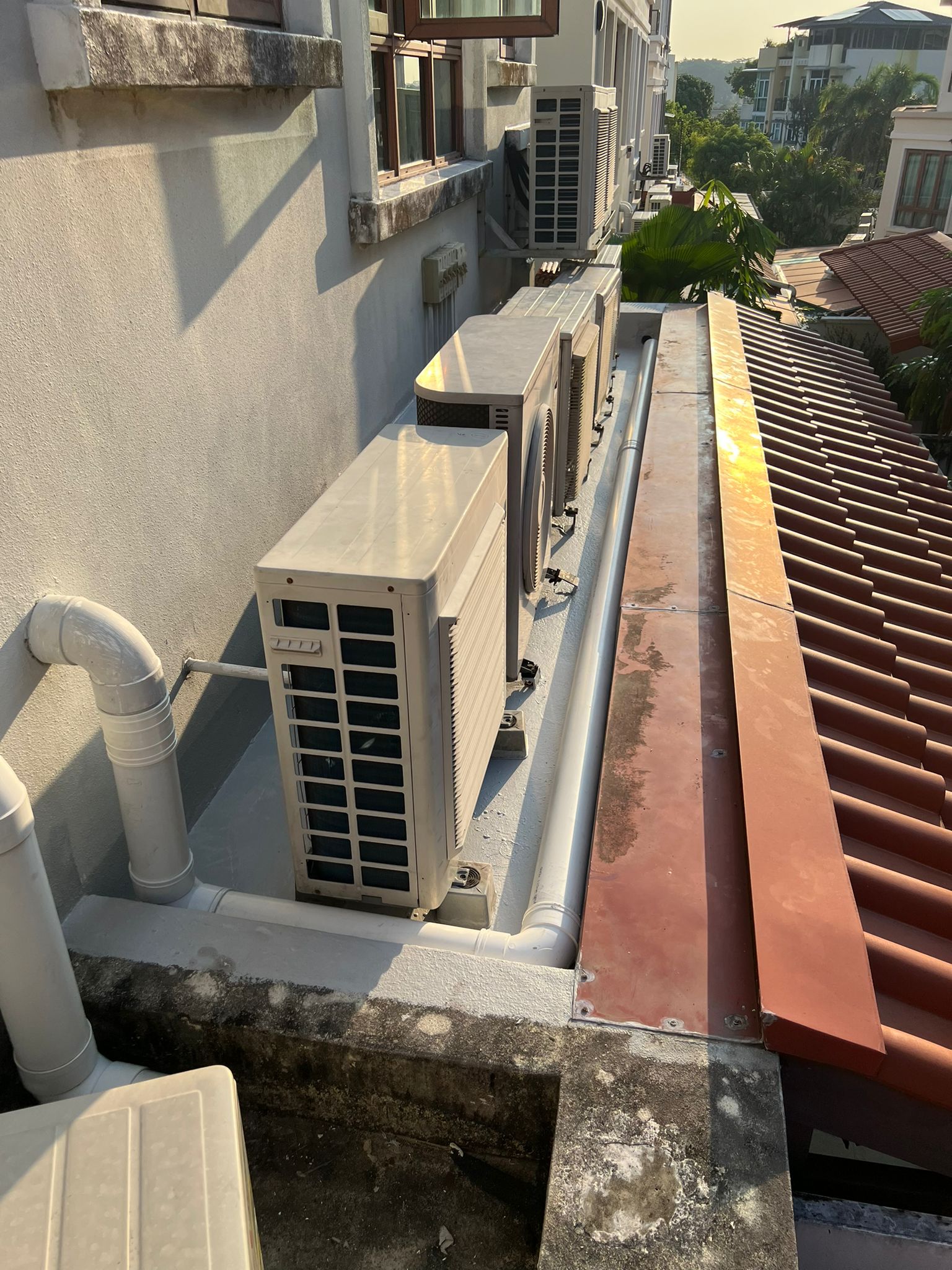 Waterproofing work for 2nd floor slab