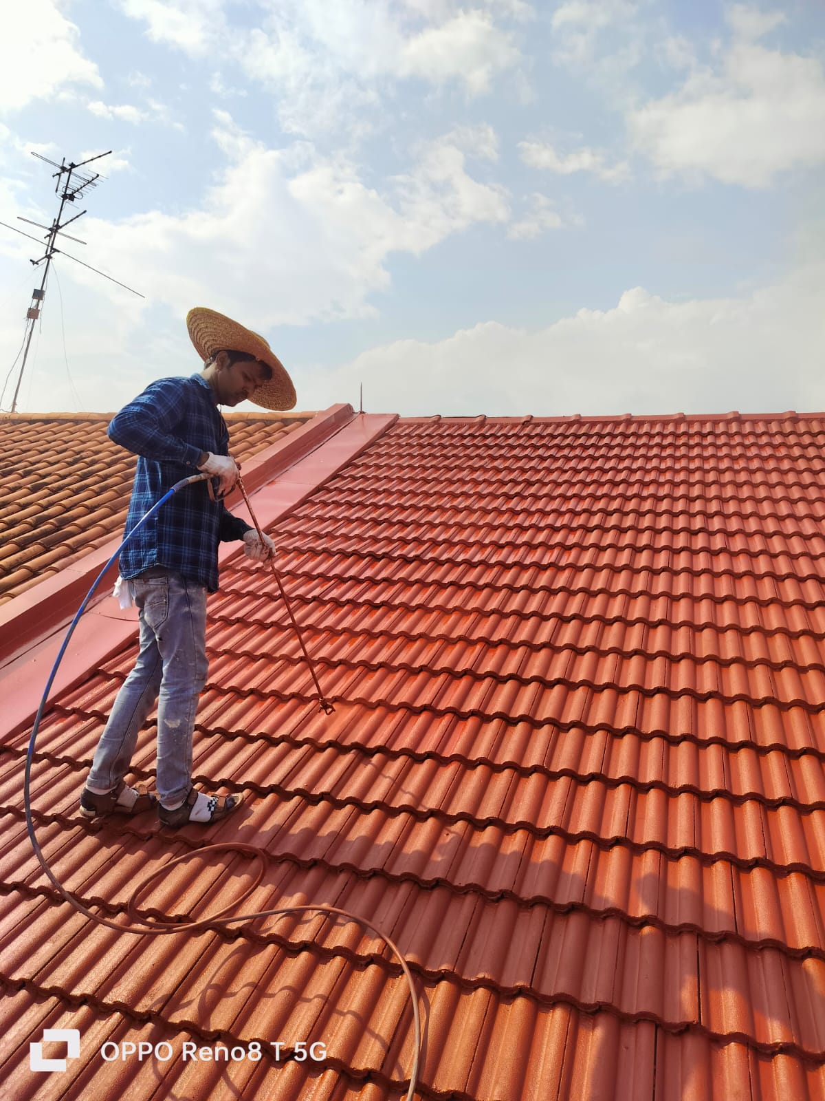 Waterproofing works for roof