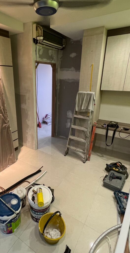 To build partition wall and new timber door TTH Handyman