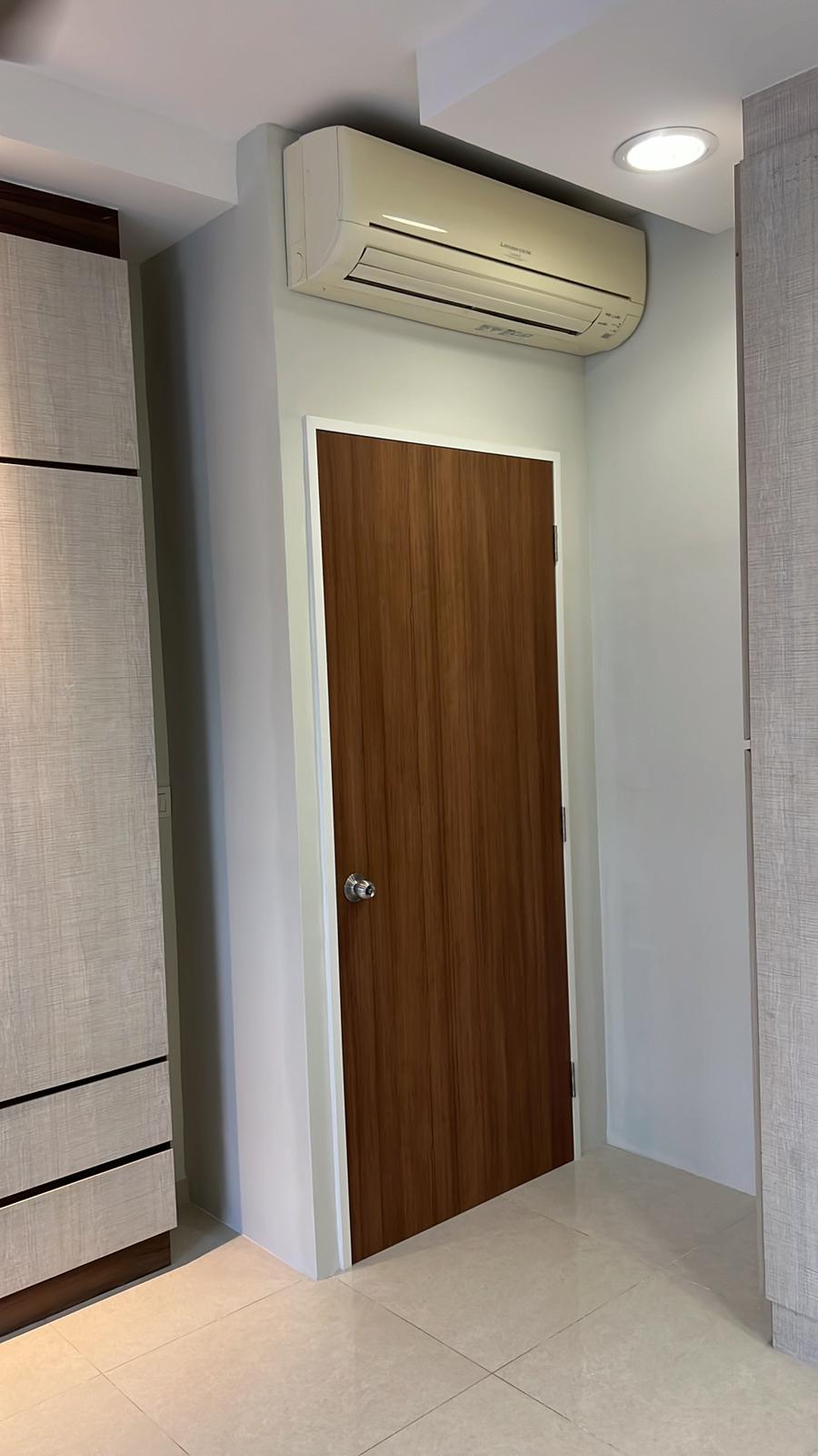 To build partition wall and new timber door TTH Handyman