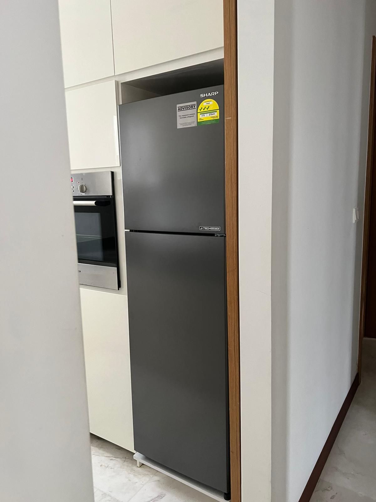Existing built-in fridge change to expose new fridge